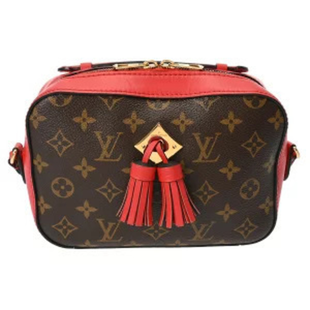Louis Vuitton Monogram Saintonge Coquelicot Red Canvas Shoulder Bag